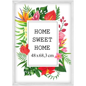 Ramka na zdjęcia 48x68,3 cm, drewniana w kolorze białym