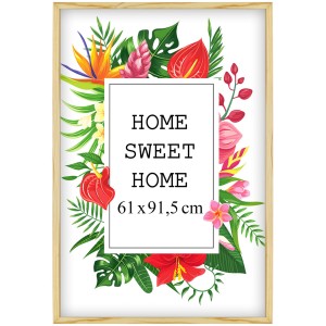 Ramka na zdjęcia 61x91,5 cm, drewniana w kolorze naturalnym