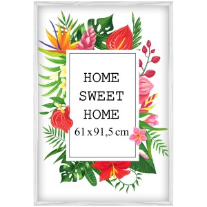 Ramka na zdjęcia 61x91,5 cm, drewniana w kolorze białym