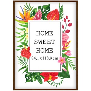 Ramka na zdjęcia 84,1x118,9 cm, drewniana w kolorze brązowym