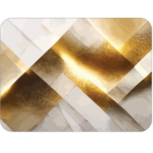 Twarda podkładka korkowa z nadrukiem w rozmiarze 30x40 cm - Golden Stripes 4