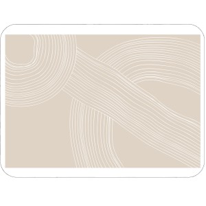 Twarda podkładka korkowa z nadrukiem w rozmiarze 30x40 cm - Abstract Shapes 2