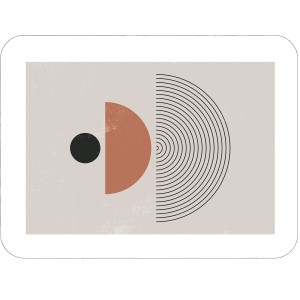 Twarda podkładka korkowa z nadrukiem w rozmiarze 30x40 cm - Abstract Geometry 3