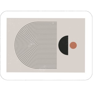 Twarda podkładka korkowa z nadrukiem w rozmiarze 30x40 cm - Abstract Geometry 1