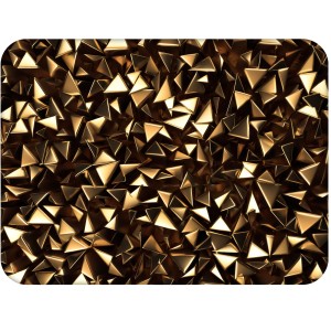 Twarda podkładka korkowa z nadrukiem w rozmiarze 30x40 cm - Metallic Surface