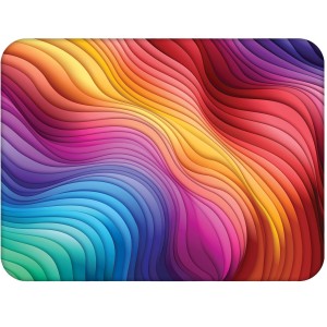 Twarda podkładka korkowa z nadrukiem w rozmiarze 30x40 cm - Color Waves