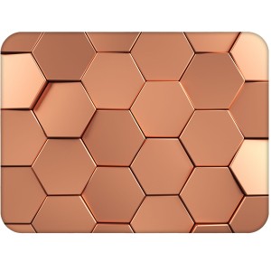 Twarda podkładka korkowa z nadrukiem w rozmiarze 30x40 cm - Honeycomb