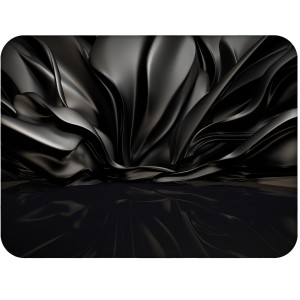 Twarda podkładka korkowa z nadrukiem w rozmiarze 30x40 cm - Black Abstract
