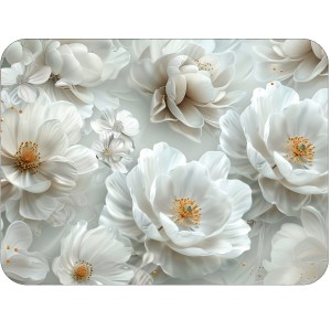 Twarda podkładka korkowa z nadrukiem w rozmiarze 30x40 cm - Blossoms 2