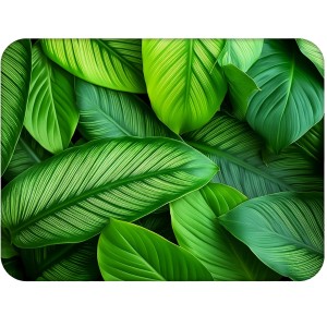 Twarda podkładka korkowa z nadrukiem w rozmiarze 30x40 cm - Leaves 3