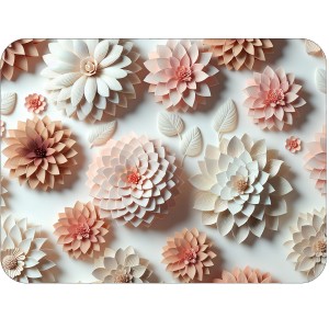 Twarda podkładka korkowa z nadrukiem w rozmiarze 30x40 cm - Blossoms 1