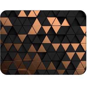 Twarda podkładka korkowa z nadrukiem w rozmiarze 30x40 cm - Golden Triangles