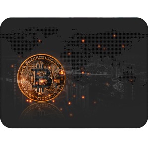 Twarda podkładka korkowa z nadrukiem w rozmiarze 30x40 cm - Digital World