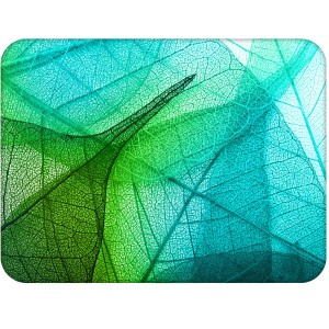 Twarda podkładka korkowa z nadrukiem w rozmiarze 30x40 cm - Abstract Leaves 1