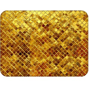 Twarda podkładka korkowa z nadrukiem w rozmiarze 30x40 cm - Golden Pattern