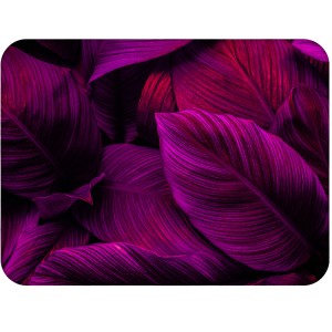 Twarda podkładka korkowa z nadrukiem w rozmiarze 30x40 cm - Purple Leaves