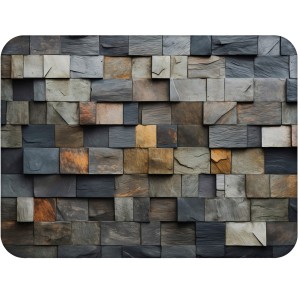 Twarda podkładka korkowa z nadrukiem w rozmiarze 30x40 cm - Stone Mosaic