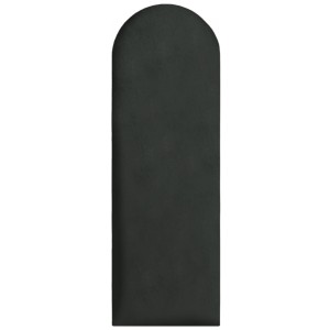 Panel ścienny 90x30 cm tapicerowany, zaokrąglone Wezgłowie w kolorze antracytowym