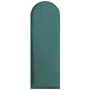 Panel ścienny 90x30 cm tapicerowany, zaokrąglone Wezgłowie w kolorze morskim