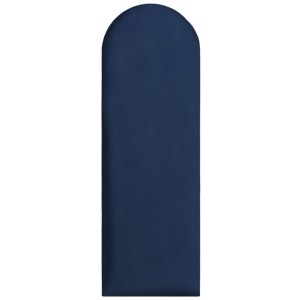 Panel ścienny 90x30 cm tapicerowany, zaokrąglone Wezgłowie w kolorze garnatowym