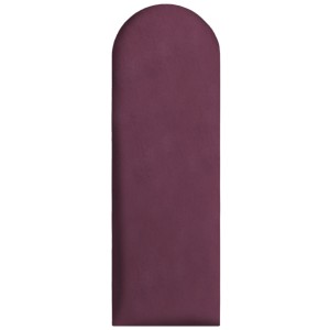 Panel ścienny 90x30 cm tapicerowany, zaokrąglone Wezgłowie w kolorze buraczkowym