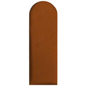 Panel ścienny 90x30 cm tapicerowany, zaokrąglone Wezgłowie w kolorze czekoladowym