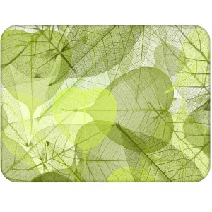 Twarda podkładka korkowa z nadrukiem w rozmiarze 30x40 cm - Abstract Leaves 2