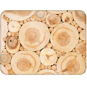 Twarda podkładka korkowa z nadrukiem w rozmiarze 30x40 cm - Wood Rings