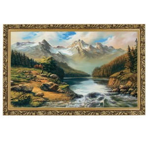 Obraz w złotej ramie Makówka w rozmiarze 60x100 cm - Bród, Wojciech Król