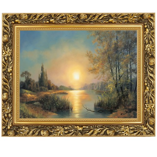 1. 435 Jezioro. Zachod slonca 30x40.jpg