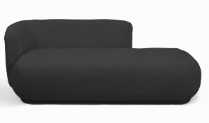 Nowoczesny szezlong VERA w kolorze ciemnoszarym   – elegancja i komfort w jednym