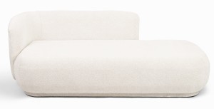 Nowoczesny szezlong VERA w kolorze białym   – elegancja i komfort w jednym