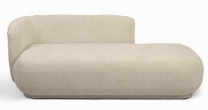 Nowoczesny szezlong VERA w kolorze ciepłego beżu   – elegancja i komfort w jednym