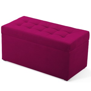 Nowoczesna otwierana pufa 45x90  w kolorze fuksji