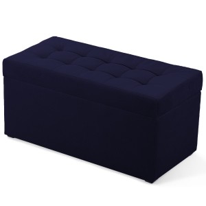 Nowoczesna otwierana pufa 45x90  w kolorze atramentowym