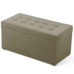 Nowoczesna otwierana pufa 45x90  w kolorze jasnego brązu