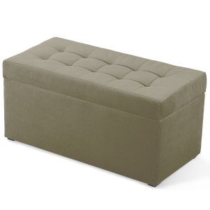 Nowoczesna otwierana pufa 45x90  w kolorze jasnego brązu