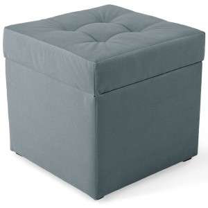 Nowoczesna otwierana pufa 45x45  w kolorze szarym