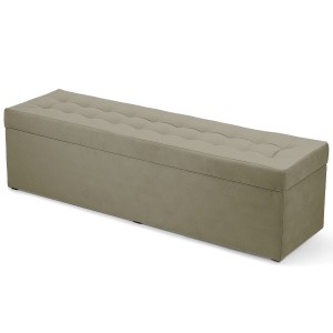 Nowoczesna otwierana pufa 45x160  w kolorze jasnego brązu