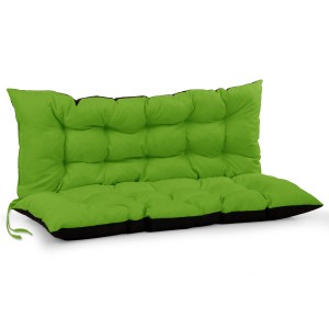 Wodoodporna poduszka ogrodowa 100 x 120 cm na ławkę, huśtawkę - kolor zielony