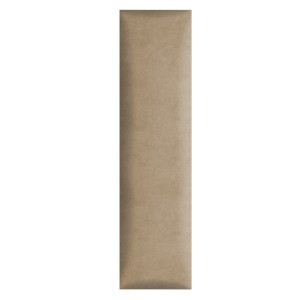 Panel ścienny 120 x 30 cm tapicerowany 3D Wezgłowie w kolorze beżowym