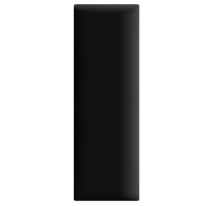 Panel ścienny 90 x 30 cm tapicerowany 3D Wezgłowie w kolorze czarnym 