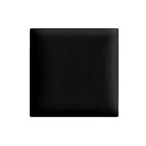 Panel ścienny 30 x 30 cm tapicerowany 3D Wezgłowie w kolorze czarnym 
