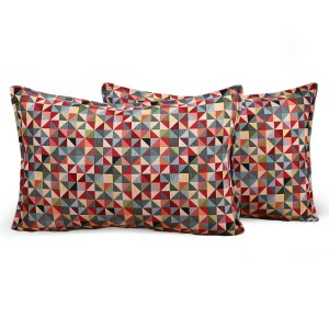 Kolorowa poszewka 30 x 50 cm z dekoracyjnym wzorem