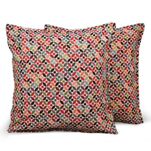 Kolorowa poszewka 35 x 35 cm z dekoracyjnym wzorem