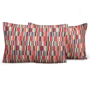 Kolorowa poszewka 40 x 80 cm z dekoracyjnym wzorem