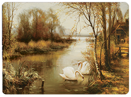 Podkładki korkowe z nadrukiem, reprodukcje w rozmiarze 30x40 cm