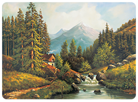 Podkładki korkowe z nadrukiem, reprodukcje w rozmiarze 30x40 cm