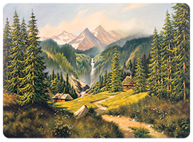 Podkładki korkowe z nadrukiem, reprodukcje w rozmiarze 30x40 cm