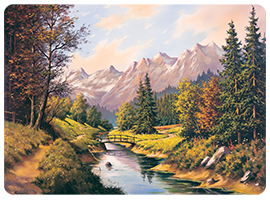 Podkładki korkowe z nadrukiem, reprodukcje w rozmiarze 30x40 cm